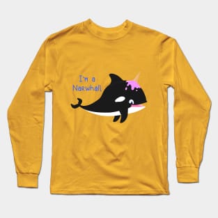 Narwhal Whale Long Sleeve T-Shirt